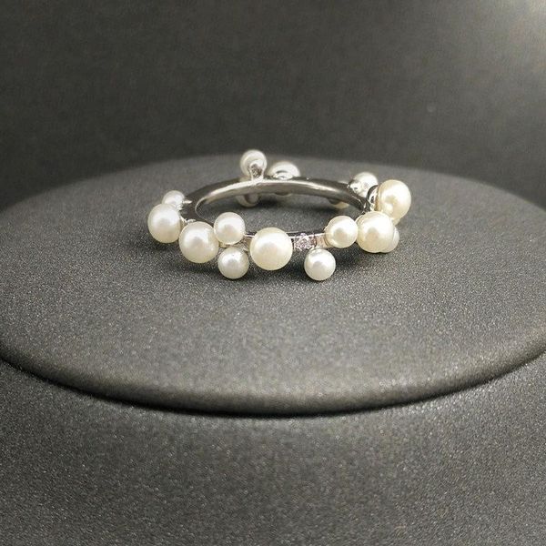 cluster rings s925 sterling silver white gold multi-pearl ring female fashion temperament jewelry, Golden;silver
cluster rings s925 sterling silver white gold multi-pearl ring female fashion temperament jewelry, Golden;silver