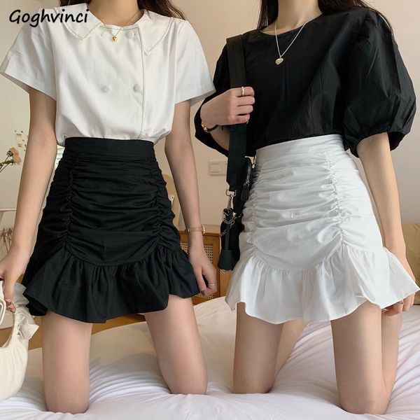 skirts women a-line pleated ruffles korean hip-skirt slender elegant stylish solid chic high-waist womens faldas summer ulzzang, Black
skirts women a-line pleated ruffles korean hip-skirt slender elegant stylish solid chic high-waist womens faldas summer ulzzang, Black