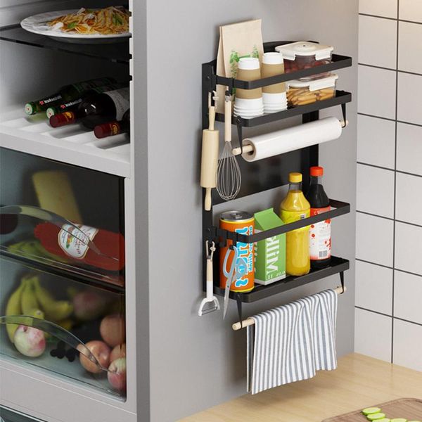 hooks & rails kitchen shelf magnetic refrigerator side stoarge hanging rack spice cooking tools holder storage organizer
hooks & rails kitchen shelf magnetic refrigerator side stoarge hanging rack spice cooking tools holder storage organizer
