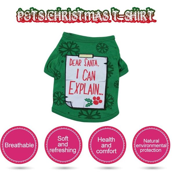 dog apparel christmas cosplay dogs t-shirt for pet polyester shirt puppy festival theme costume warming clothing vest
dog apparel christmas cosplay dogs t-shirt for pet polyester shirt puppy festival theme costume warming clothing vest