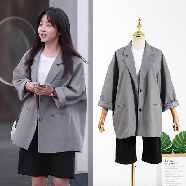 blazer women spring autumn 2021 korean fashion women's oversized jacket office ladies long sleeve casual suits outwear & blazers, White;black
blazer women spring autumn 2021 korean fashion women's oversized jacket office ladies long sleeve casual suits outwear & blazers, White;black