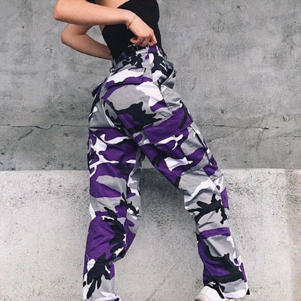 fashion camouflage print cargo womens pants military army combat autumn casual pockets long trousers streetwear, Black;white
fashion camouflage print cargo womens pants military army combat autumn casual pockets long trousers streetwear, Black;white