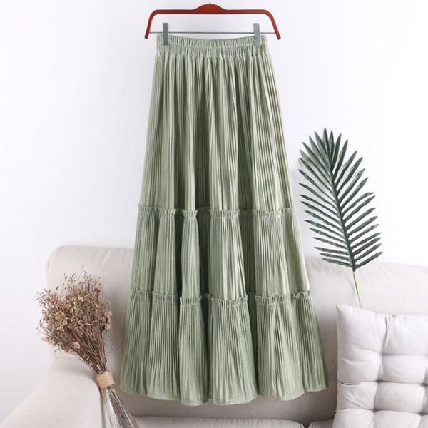 skirts and winter korean retro high waist thin pleated skirt gold velvet medium length a-line women's 702, Black
skirts and winter korean retro high waist thin pleated skirt gold velvet medium length a-line women's 702, Black