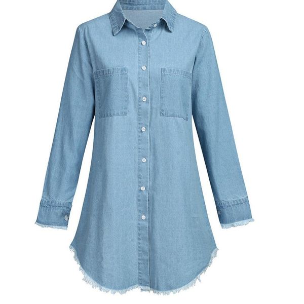 women's blouses & shirts 2021 summer feminine oversized blouse long sleeve t-shirts lined elegant women knit casual denim shirt harajuk, White
women's blouses & shirts 2021 summer feminine oversized blouse long sleeve t-shirts lined elegant women knit casual denim shirt harajuk, White