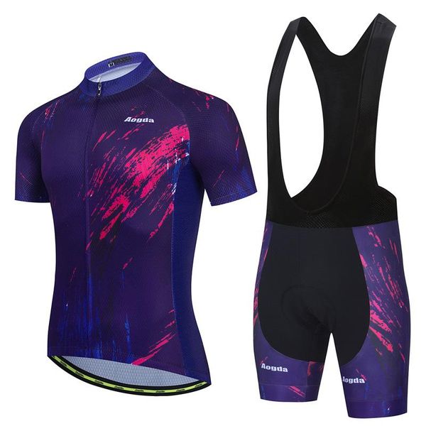 racing sets aogda purple cycling jersey set mountain bike uniforms summer wear road bicycle clothing men shirts, Black;blue
racing sets aogda purple cycling jersey set mountain bike uniforms summer wear road bicycle clothing men shirts, Black;blue
