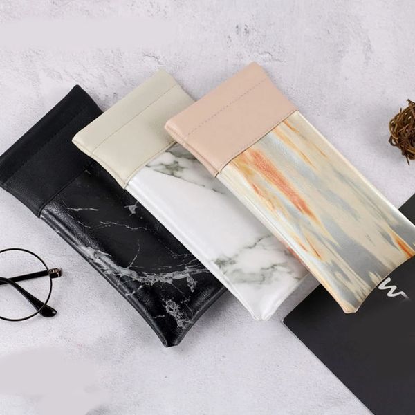 simple marble pattern glasses box spectacle optical glasses bag waterproof pu portable sunglasses holder eyewear protector, Black;red
simple marble pattern glasses box spectacle optical glasses bag waterproof pu portable sunglasses holder eyewear protector, Black;red