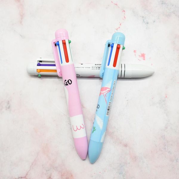 ballpoint pens 2pcs cartoon flamingo multicolor pen multi-function 6 in 1 color stationery creative school supplies, Blue;orange
ballpoint pens 2pcs cartoon flamingo multicolor pen multi-function 6 in 1 color stationery creative school supplies, Blue;orange