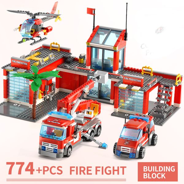 774+PCS City Fire Truck Building Blocks Sets Fire Fepartment Station Toys Children Car Toy Bricks Educational Toys
774+PCS City Fire Truck Building Blocks Sets Fire Fepartment Station Toys Children Car Toy Bricks Educational Toys