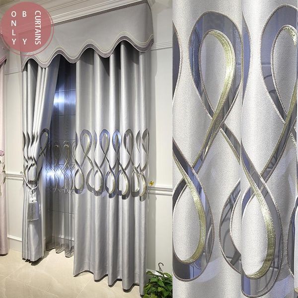 light luxury hollow embroidered high-end atmospheric curtain gray for living room french window customization & drapes
light luxury hollow embroidered high-end atmospheric curtain gray for living room french window customization & drapes