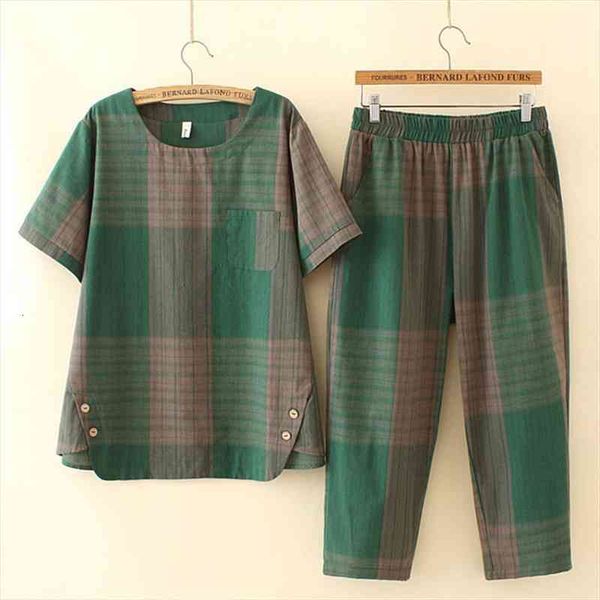 sets short sleeve casual women tracksuits sportswear fashion plaid summer two piece set elegant mom thin plus size suit 4xl, Gray
sets short sleeve casual women tracksuits sportswear fashion plaid summer two piece set elegant mom thin plus size suit 4xl, Gray