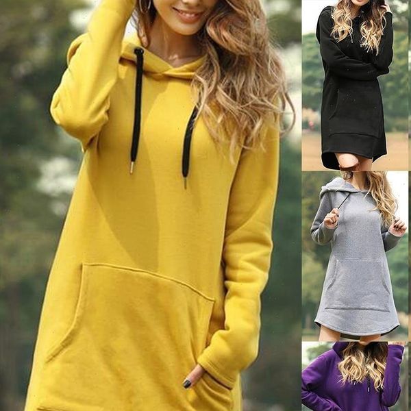 long sleeve hooded pockets pullover women dresses hoodie tunic sweatshirt oversize robe vestidos, Black;gray
long sleeve hooded pockets pullover women dresses hoodie tunic sweatshirt oversize robe vestidos, Black;gray
