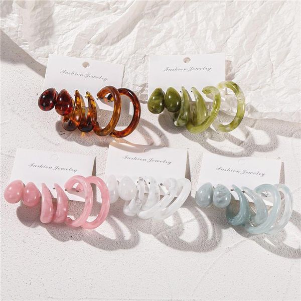 hoop & huggie 3pairs punk resina charms earring set for women rock street thick acrylic circle earrings jewelry kolczyki, Golden;silver
hoop & huggie 3pairs punk resina charms earring set for women rock street thick acrylic circle earrings jewelry kolczyki, Golden;silver