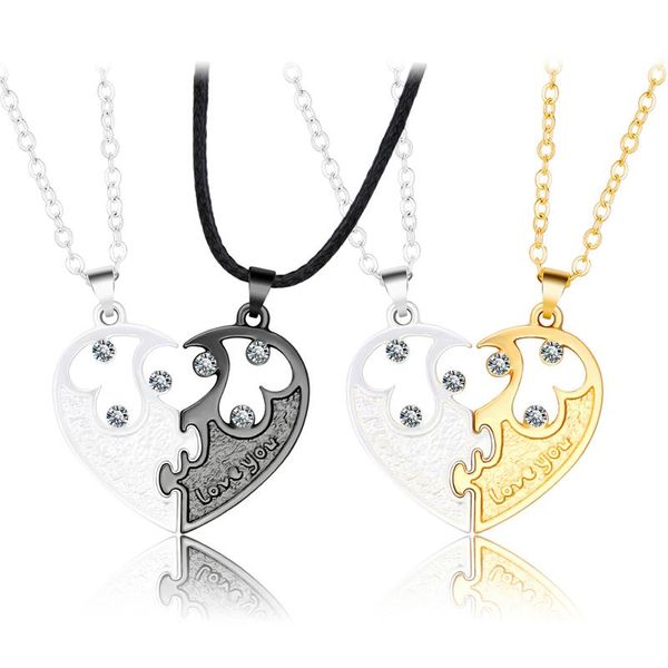 pendant necklaces crystal love heart rope beads long chain jewelry necklace rhinestone & soul splicing valentine's day gift, Silver
pendant necklaces crystal love heart rope beads long chain jewelry necklace rhinestone & soul splicing valentine's day gift, Silver