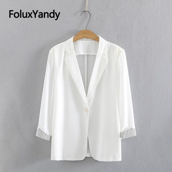 women's suits & blazers thin summer blazer women coat plus size 3 4 5 xl three quarter sleeve single button casual black white kkfy5592, White;black
women's suits & blazers thin summer blazer women coat plus size 3 4 5 xl three quarter sleeve single button casual black white kkfy5592, White;black