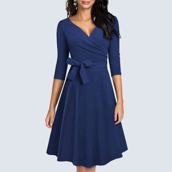 dresses women solid color vintage party swing v neck chic bow casual classy a line ha240, Black;gray
dresses women solid color vintage party swing v neck chic bow casual classy a line ha240, Black;gray