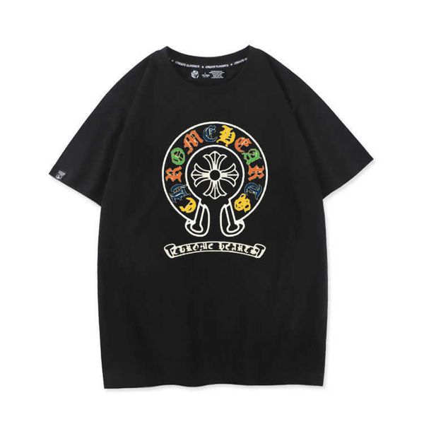casual summer loose new crosin fashion drop shoulder men's and women's t-shirt short sleeve top, White;black
casual summer loose new crosin fashion drop shoulder men's and women's t-shirt short sleeve top, White;black