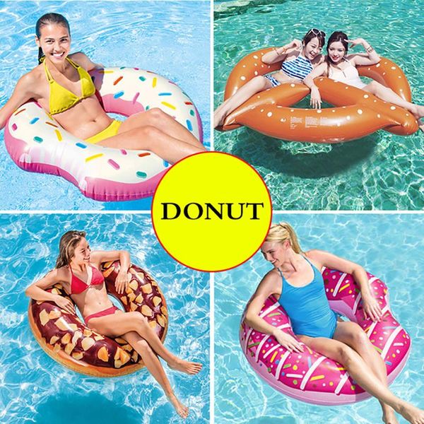 110cm inflatable donut swimming ring giant pool float toys circle beach sea party ride-on mattress boia piscina floats & tubes
110cm inflatable donut swimming ring giant pool float toys circle beach sea party ride-on mattress boia piscina floats & tubes