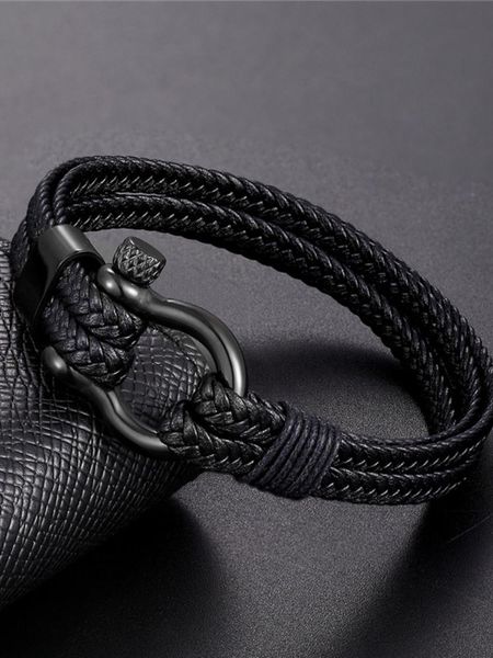 link, chain simple fashion bracelets men black multiple leather bracelet stainless steel male bangles wristband jewelry gifts
link, chain simple fashion bracelets men black multiple leather bracelet stainless steel male bangles wristband jewelry gifts