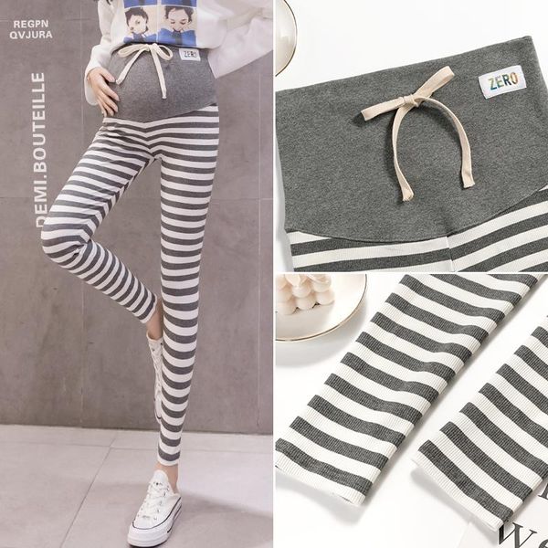 maternity bottoms 8633# pants spring autumn striped elastic waist belly support leggings trousers, White
maternity bottoms 8633# pants spring autumn striped elastic waist belly support leggings trousers, White
