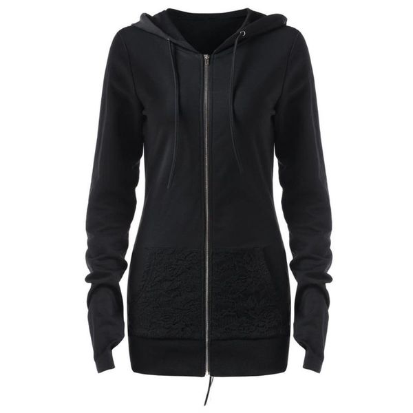 women's hoodies & sweatshirts women gothic casual green slim cardigan hooded plain patchwork lace female fashion streetwear ol, Black
women's hoodies & sweatshirts women gothic casual green slim cardigan hooded plain patchwork lace female fashion streetwear ol, Black
