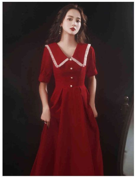 prom luxury boutique occasion dresses toast bride's engagement back temperament red small medium and long can be worn at ordinary tim, Black
prom luxury boutique occasion dresses toast bride's engagement back temperament red small medium and long can be worn at ordinary tim, Black