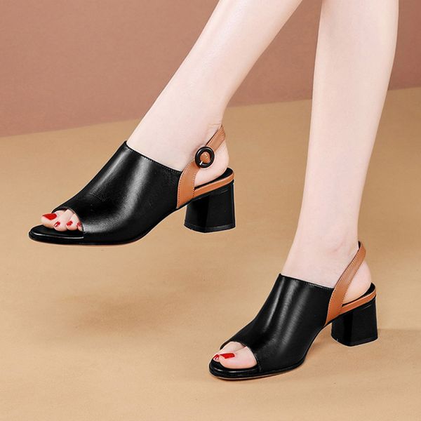 2022 summer women sandals mixed colors high heels peep toe dress shoes pumps back strap ladies shoes roma sandalias mujer 9102n, Black
2022 summer women sandals mixed colors high heels peep toe dress shoes pumps back strap ladies shoes roma sandalias mujer 9102n, Black