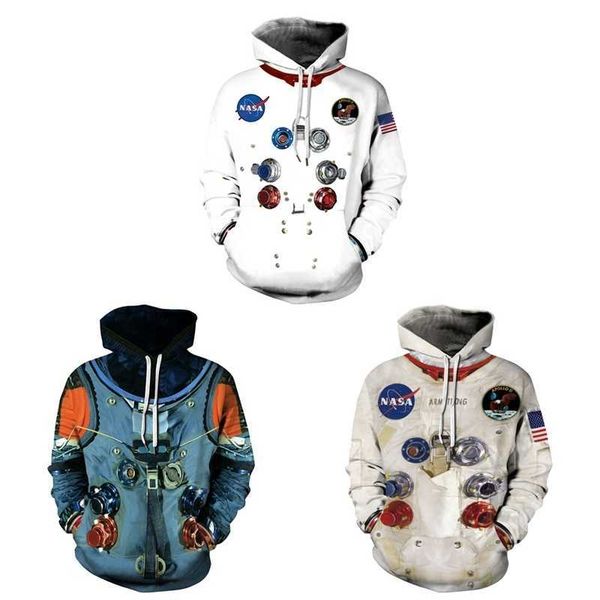 space digital printing couple's hooded sweater loose size autumn winter baseball suit, Black
space digital printing couple's hooded sweater loose size autumn winter baseball suit, Black
