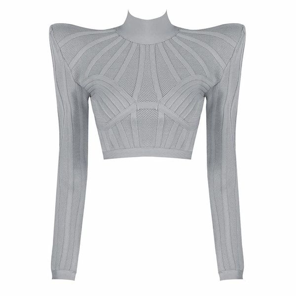 women's t-shirt long sleeve t-shirts bodysuits black grey high-shoulder breathable slim short crop bandage high quality, White
women's t-shirt long sleeve t-shirts bodysuits black grey high-shoulder breathable slim short crop bandage high quality, White
