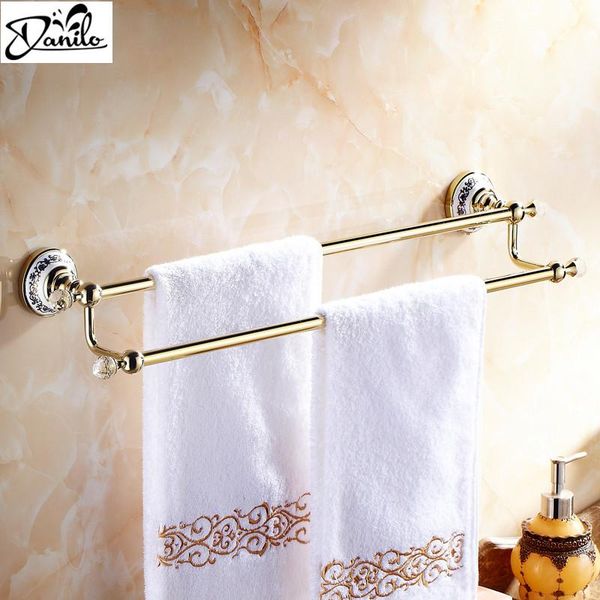 towel racks golden double bar brass wall mounted shelf bathroom towels rack 22.44" /bathroom accessories
towel racks golden double bar brass wall mounted shelf bathroom towels rack 22.44" /bathroom accessories