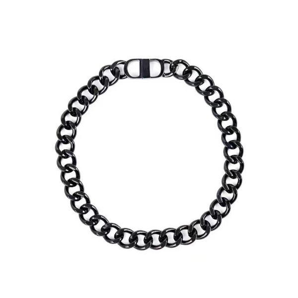 20fw french master design letter black sewing chain necklace designer fashion personality men's and women's jewelry street hip hop, Silver
20fw french master design letter black sewing chain necklace designer fashion personality men's and women's jewelry street hip hop, Silver