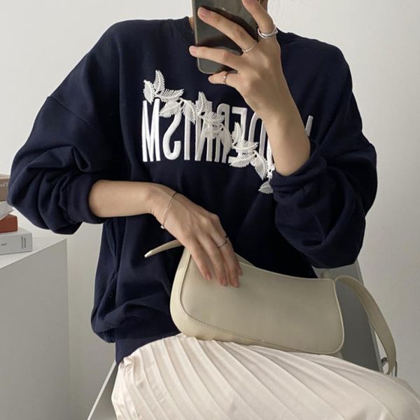 women's hoodies & sweatshirts saliency autumn krean style chic vintage round neck letter applique long sleeve woman sweaters and high w, Black
women's hoodies & sweatshirts saliency autumn krean style chic vintage round neck letter applique long sleeve woman sweaters and high w, Black