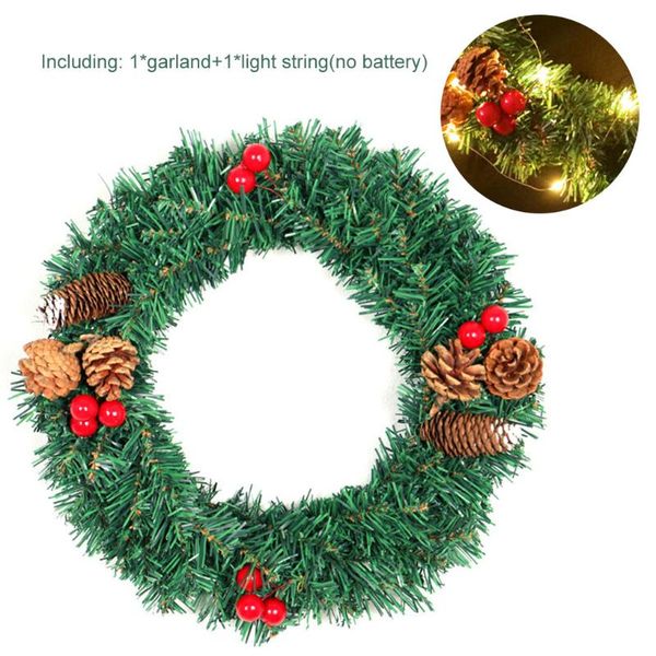 artificial green christmas garland plastic decoration waterproof reusable electric wreath ornament decorative flowers & wreaths
artificial green christmas garland plastic decoration waterproof reusable electric wreath ornament decorative flowers & wreaths