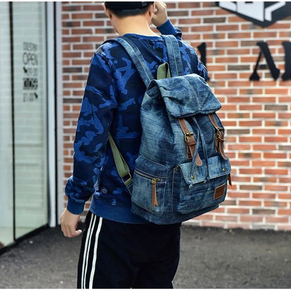 backpack manufacturers wholesale students schoolbags vintage canvas water-washed jeans shoulder backpacks men women casual knapsack
backpack manufacturers wholesale students schoolbags vintage canvas water-washed jeans shoulder backpacks men women casual knapsack