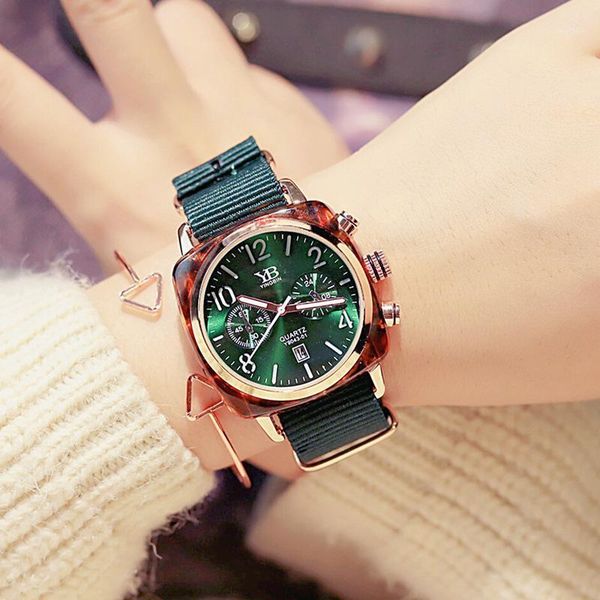 wristwatches lady multifunction quartz watches woman casual big dial ribbon dress calendar display clock relojes, Slivery;brown
wristwatches lady multifunction quartz watches woman casual big dial ribbon dress calendar display clock relojes, Slivery;brown