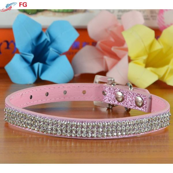 dog collars & leashes (100 pieces/lot)3 rows bling rhinestone pet collar pu leather crystal buckle for cats dogs
dog collars & leashes (100 pieces/lot)3 rows bling rhinestone pet collar pu leather crystal buckle for cats dogs