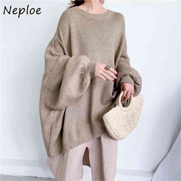 lantern sleeve loose solid color knitted pullovers autumn winter plus size clothes women o-neck casual sweaters 210422, White;black
lantern sleeve loose solid color knitted pullovers autumn winter plus size clothes women o-neck casual sweaters 210422, White;black