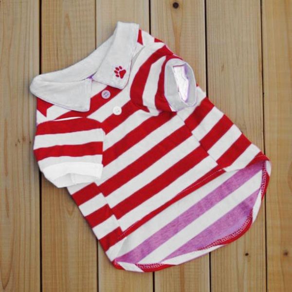 dog apparel transer shirt pet cute t-shirt clothes lapel stripe cotton puppy l 3.8 
dog apparel transer shirt pet cute t-shirt clothes lapel stripe cotton puppy l 3.8