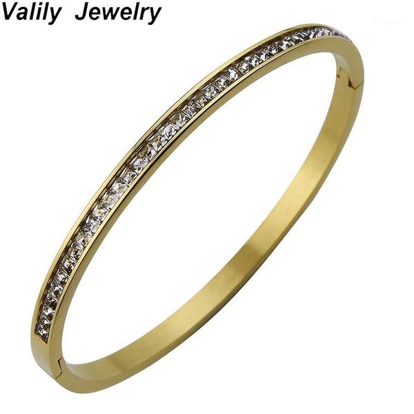 valily thin row cubic zircon crystals bracelets & bangles for women stainless steel lover pulseiras wedding bangle1, Black
valily thin row cubic zircon crystals bracelets & bangles for women stainless steel lover pulseiras wedding bangle1, Black
