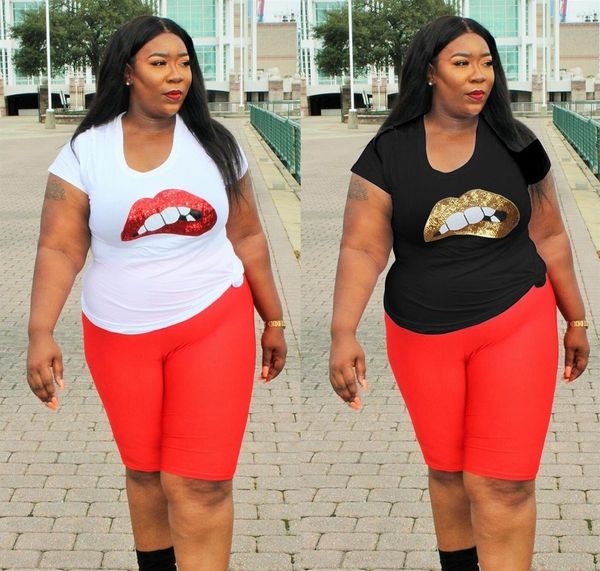 tshirt plus size tracksuit lips short sleeve festival matching set outfits for women summer sutumn vintage, White
tshirt plus size tracksuit lips short sleeve festival matching set outfits for women summer sutumn vintage, White