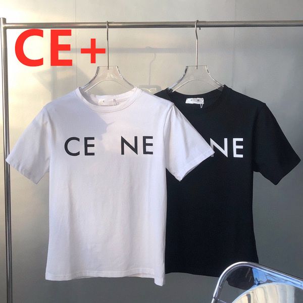luxury design ce + summer simple letter printing capsule short sleeve atmospheric durable casual loose cotton round neck t-shirt, White
luxury design ce + summer simple letter printing capsule short sleeve atmospheric durable casual loose cotton round neck t-shirt, White