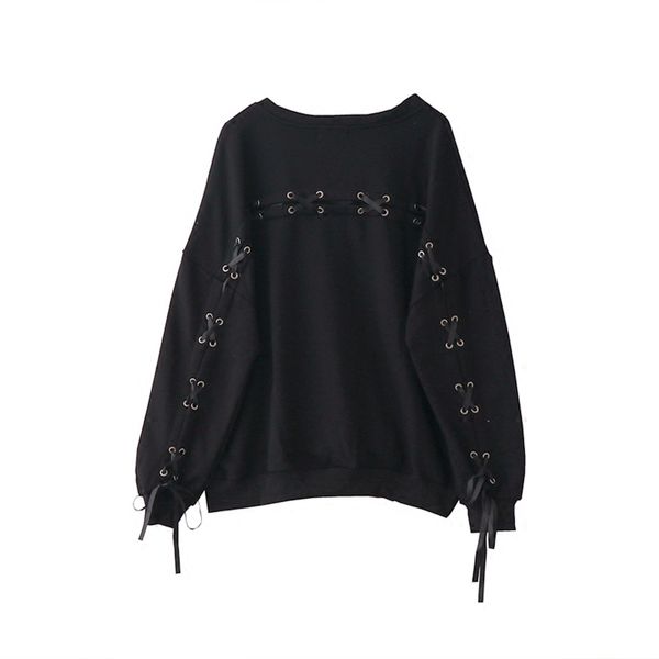 korean ulzzang black women hoodie kpop 90s clothes harajuku gothic bandage casual pullover japanese oversized girls sweatshirts
korean ulzzang black women hoodie kpop 90s clothes harajuku gothic bandage casual pullover japanese oversized girls sweatshirts