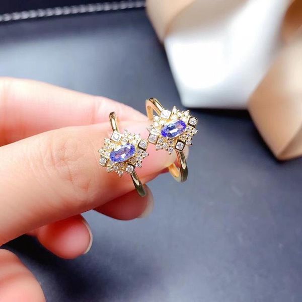 cluster rings gift real natural and tanzanite ring wedding engagement for women 925 sterling silver, Golden;silver
cluster rings gift real natural and tanzanite ring wedding engagement for women 925 sterling silver, Golden;silver