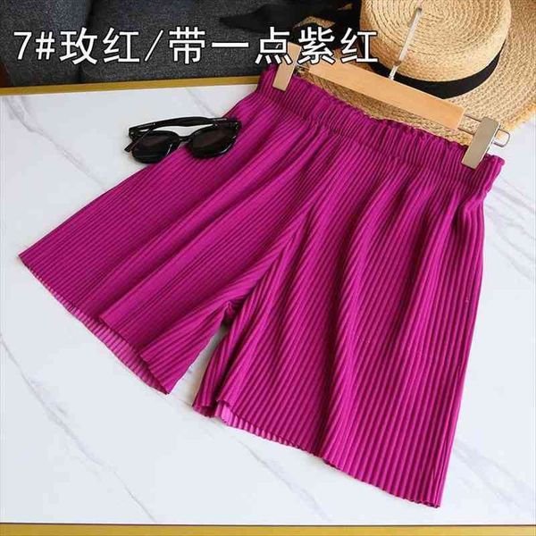 ice silk solid summer pleatsolid women short casual pants loose high waist streetwear half pant for female, White;black
ice silk solid summer pleatsolid women short casual pants loose high waist streetwear half pant for female, White;black