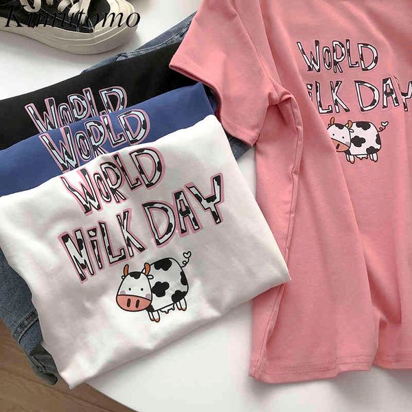 kimutomo sweet girls cartoon print t-shirt summer korean style female o-neck short sleeve loose all-matching casual 210521, White
kimutomo sweet girls cartoon print t-shirt summer korean style female o-neck short sleeve loose all-matching casual 210521, White