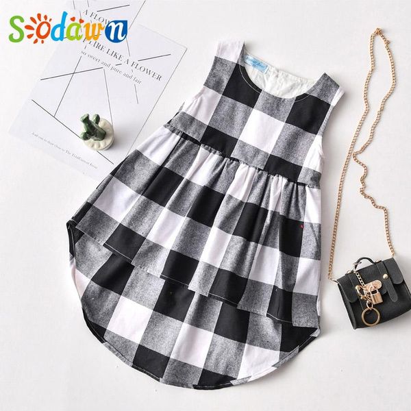 sodawn summer kids dresses for girls white dress black plaid short front long back princess girl's, Red;yellow
sodawn summer kids dresses for girls white dress black plaid short front long back princess girl's, Red;yellow