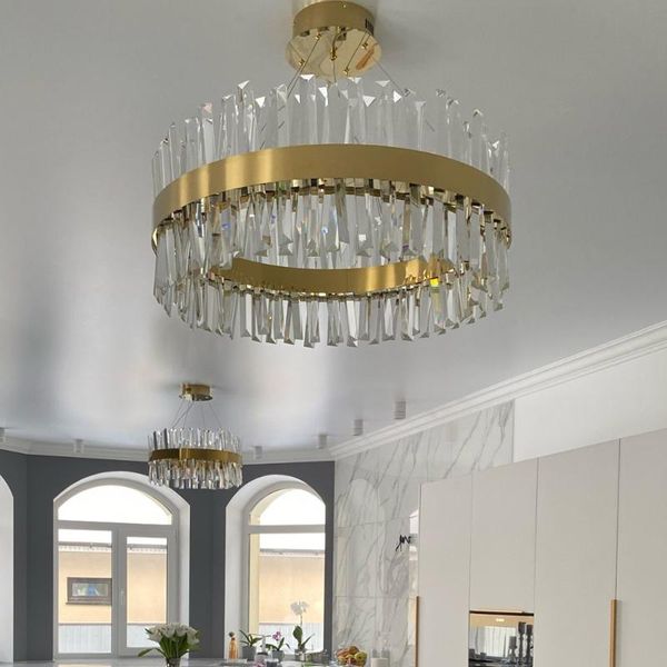 chandeliers modern crystal led chandelier bedroom dining room round gold/chrome living 2021 hall hallway home decor lamp
chandeliers modern crystal led chandelier bedroom dining room round gold/chrome living 2021 hall hallway home decor lamp