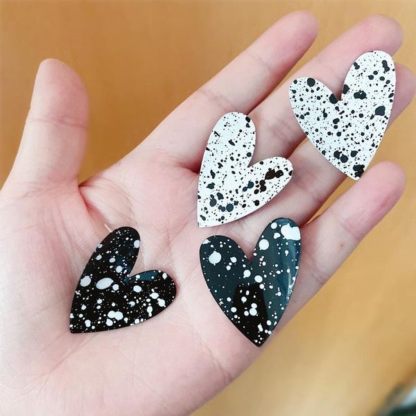 stud trendy big heart splash ink painting earrings fashion women earstuds jewelry punk white black ear jewellery for girls gifts, Golden;silver
stud trendy big heart splash ink painting earrings fashion women earstuds jewelry punk white black ear jewellery for girls gifts, Golden;silver