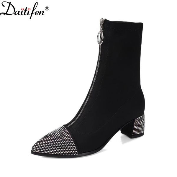 boots daitifen spring and autumn red nude fashion high heels pointed over the knee sleeve elastic, Black
boots daitifen spring and autumn red nude fashion high heels pointed over the knee sleeve elastic, Black