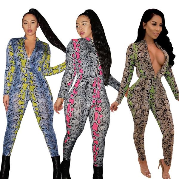 women's jumpsuits & rompers women v neck snakeskin print overalls full length long sleeve bodysuit female body femme playsuit, Black;white
women's jumpsuits & rompers women v neck snakeskin print overalls full length long sleeve bodysuit female body femme playsuit, Black;white
