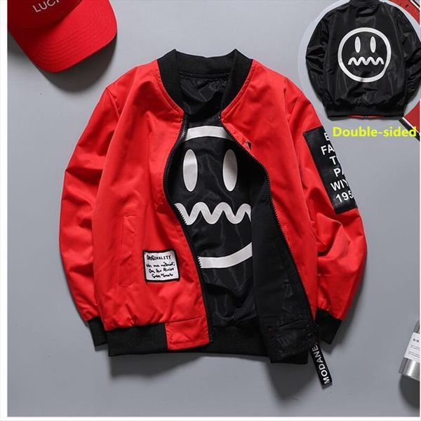 childrens jackets for boy girl double sized wear kids windbreaker spring sport jacket child boys clothing, Blue;gray